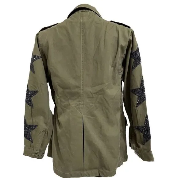 Reworked Vintage Star Patch Army Jacket (L) Jackets & Coats